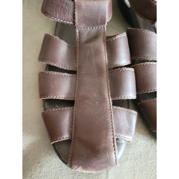 AEROSOLES Brown Leather Sandals - Picture 2 of 6